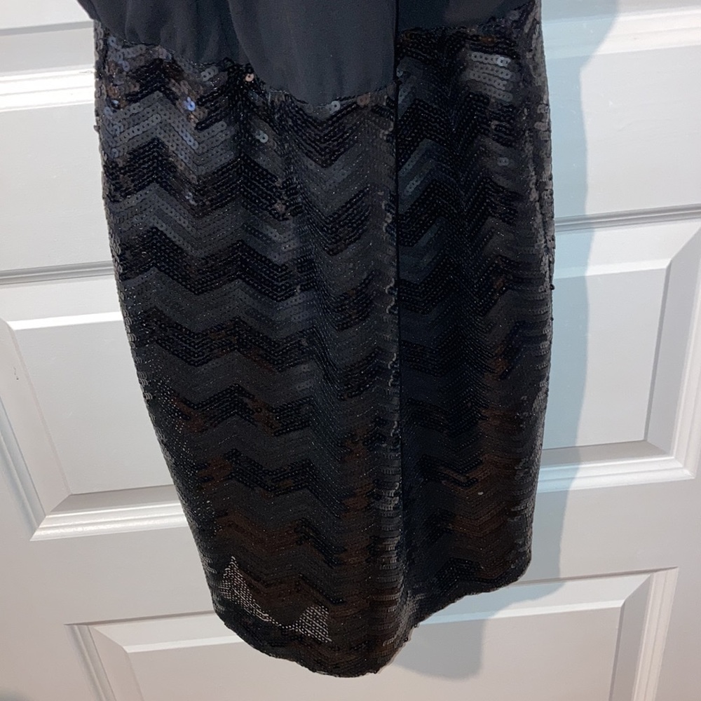 Guess Black Sequin Cocktail Dress